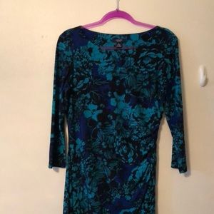 Chaps Dress Size Large Flowers Great Condition